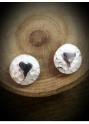 Plannished Hearts with Silver Heart (8)